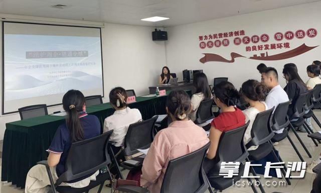 法护湘企・链通全球｜涉外法治专题讲座在宁乡举办